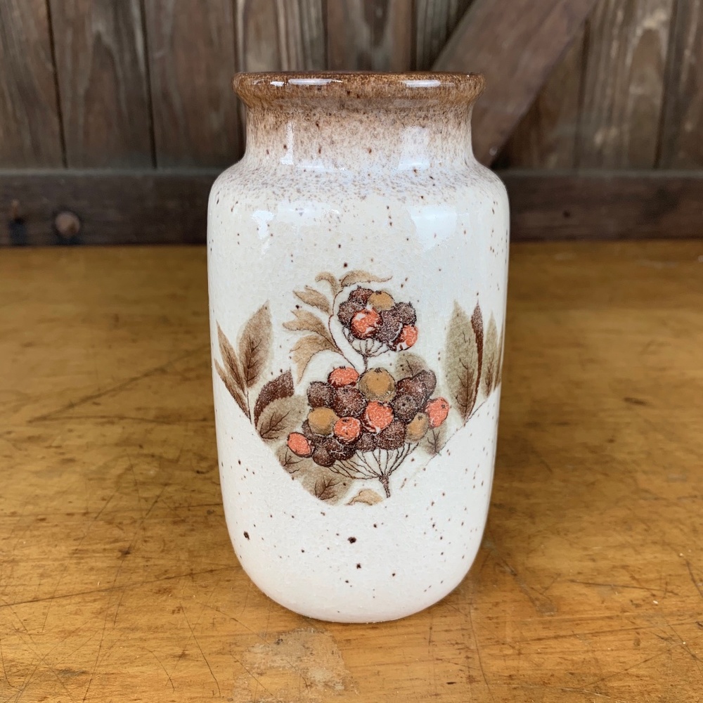 Vintage Scheurich Keramik Cream Brown Vase 231-15